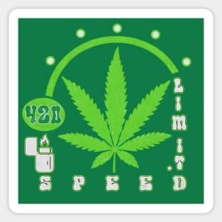 Speed Limit 420 Sticker